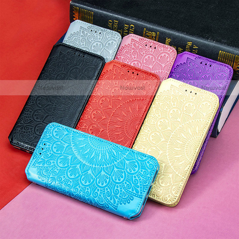 Leather Case Stands Fashionable Pattern Flip Cover H02 Holder for Apple iPhone 13