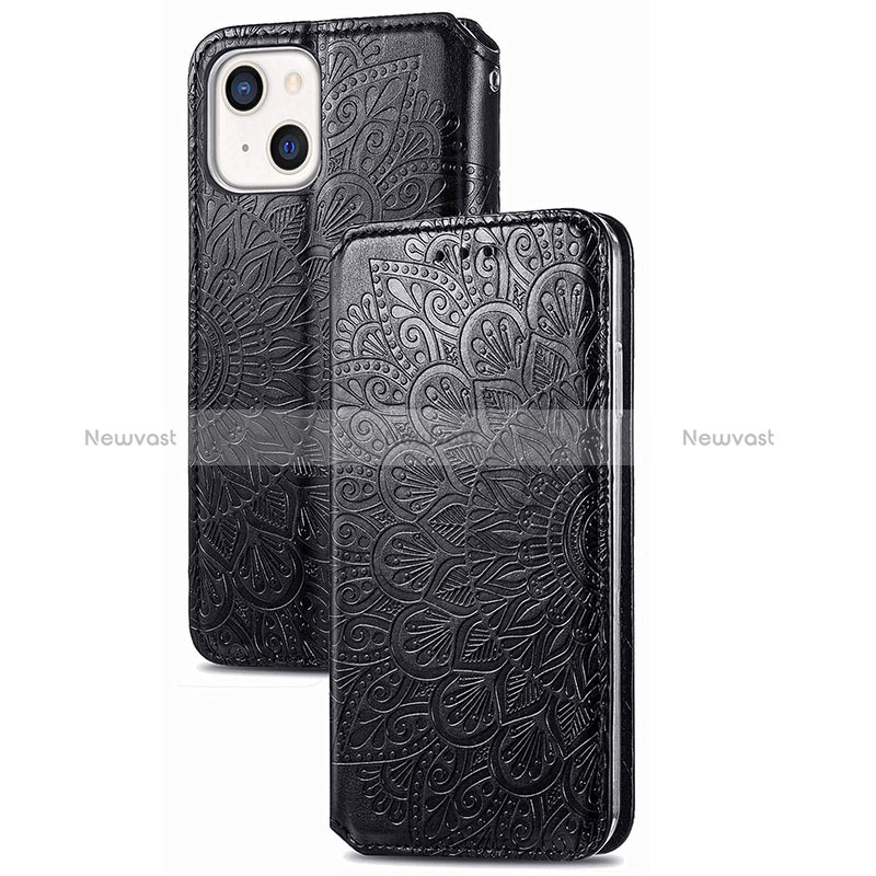 Leather Case Stands Fashionable Pattern Flip Cover H02 Holder for Apple iPhone 15