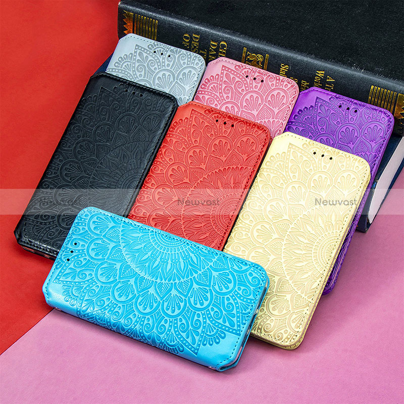 Leather Case Stands Fashionable Pattern Flip Cover H02 Holder for Apple iPhone 15