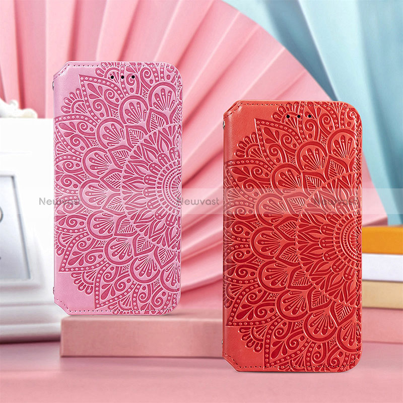 Leather Case Stands Fashionable Pattern Flip Cover H02 Holder for Apple iPhone 15