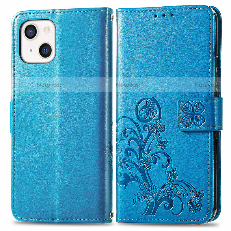 Leather Case Stands Fashionable Pattern Flip Cover H03 Holder for Apple iPhone 13