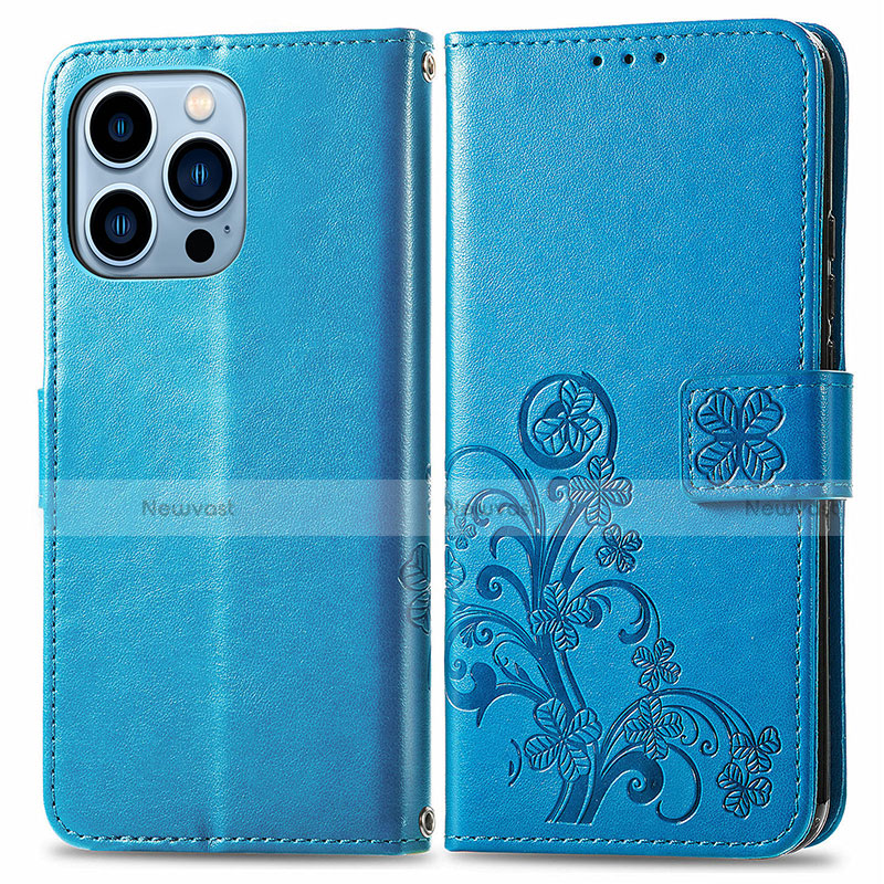 Leather Case Stands Fashionable Pattern Flip Cover H03 Holder for Apple iPhone 13 Pro