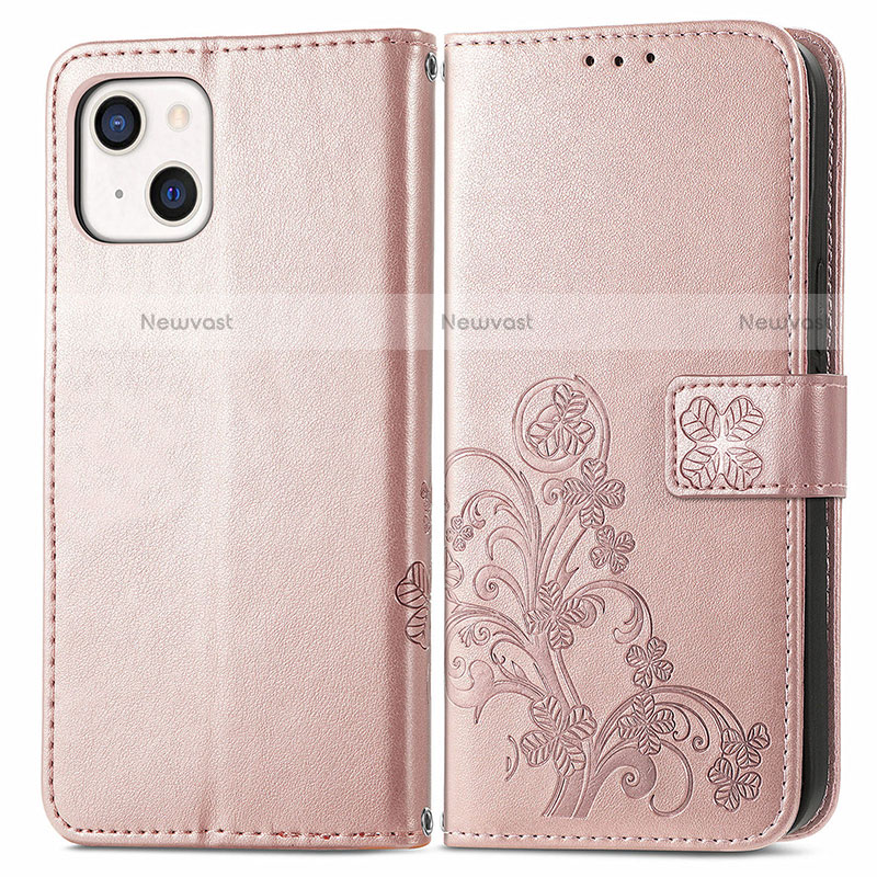 Leather Case Stands Fashionable Pattern Flip Cover H03 Holder for Apple iPhone 14