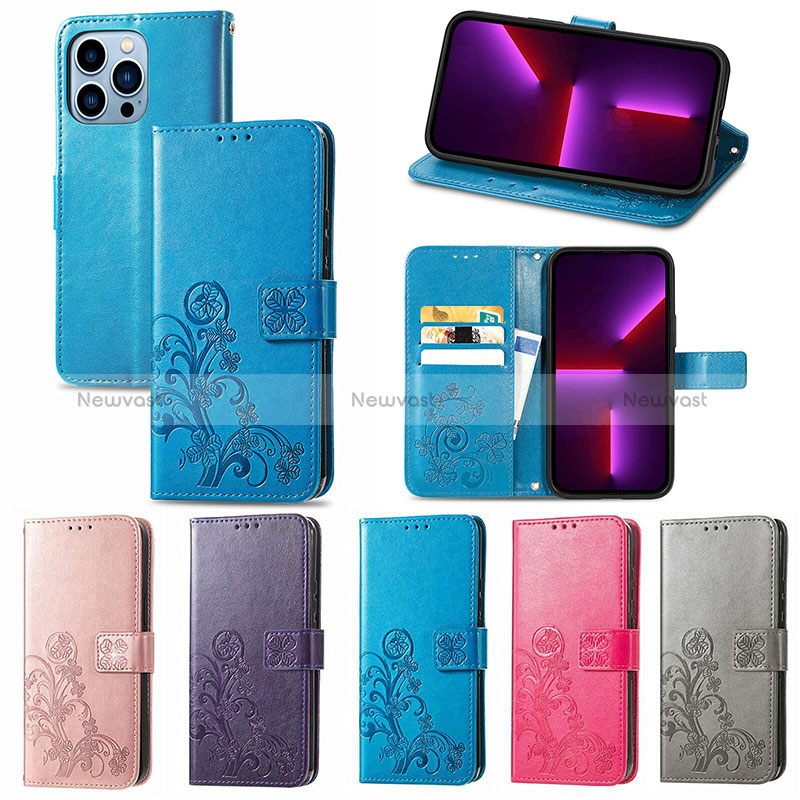 Leather Case Stands Fashionable Pattern Flip Cover H03 Holder for Apple iPhone 14 Pro