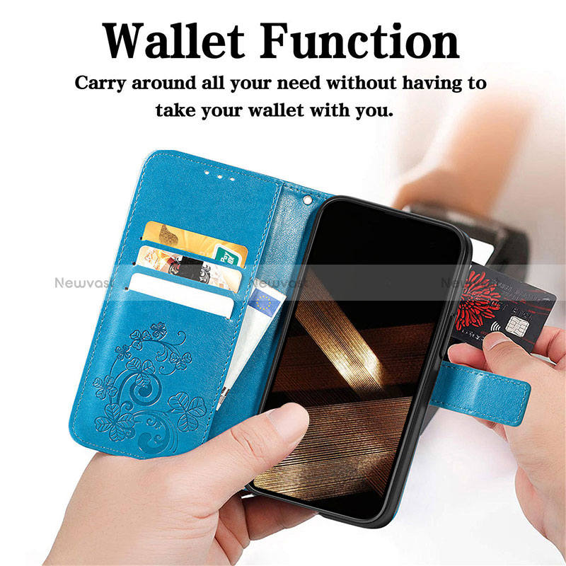 Leather Case Stands Fashionable Pattern Flip Cover H03 Holder for Apple iPhone 14 Pro Max