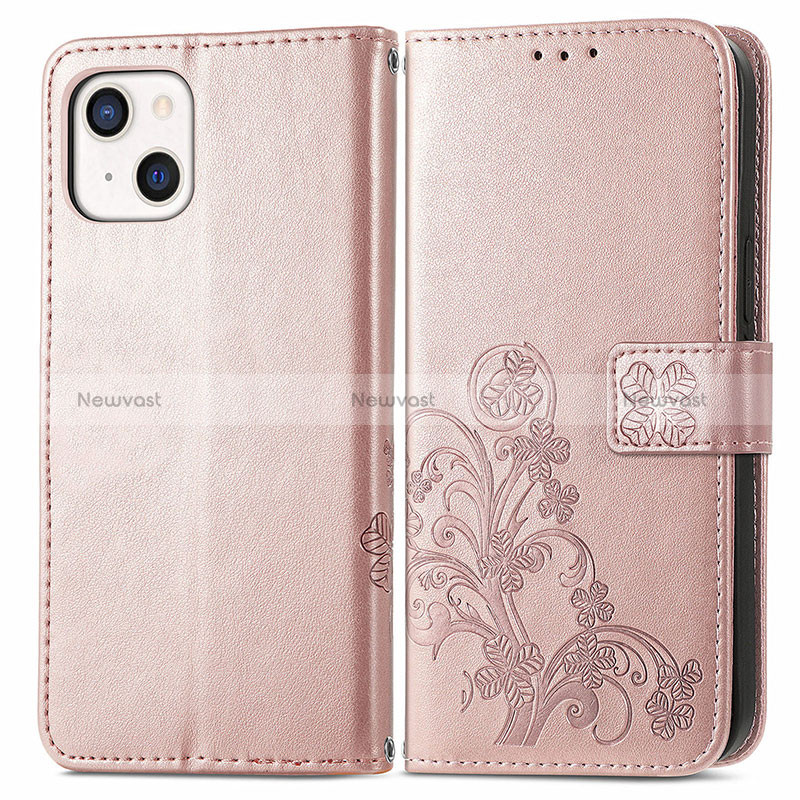 Leather Case Stands Fashionable Pattern Flip Cover H03 Holder for Apple iPhone 15