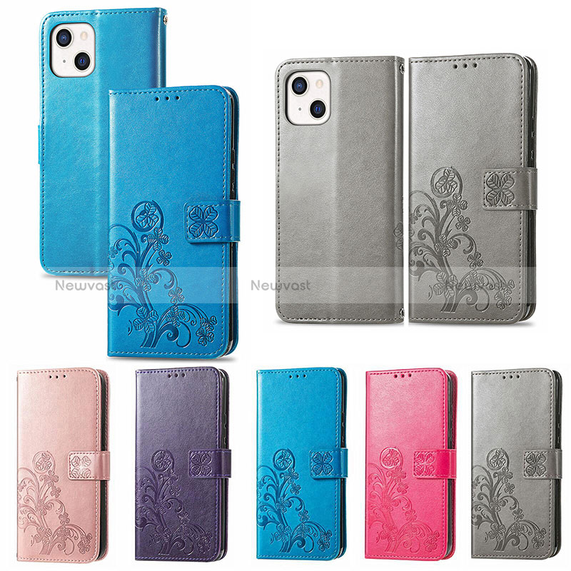 Leather Case Stands Fashionable Pattern Flip Cover H03 Holder for Apple iPhone 15