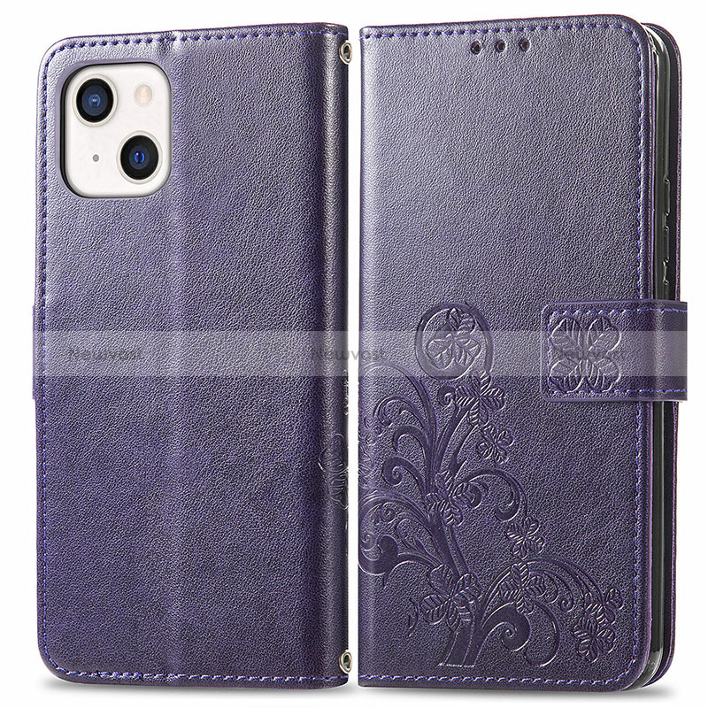 Leather Case Stands Fashionable Pattern Flip Cover H03 Holder for Apple iPhone 15 Plus