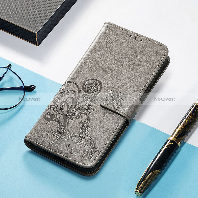 Leather Case Stands Fashionable Pattern Flip Cover H04 Holder for Apple iPhone 14 Pro Max