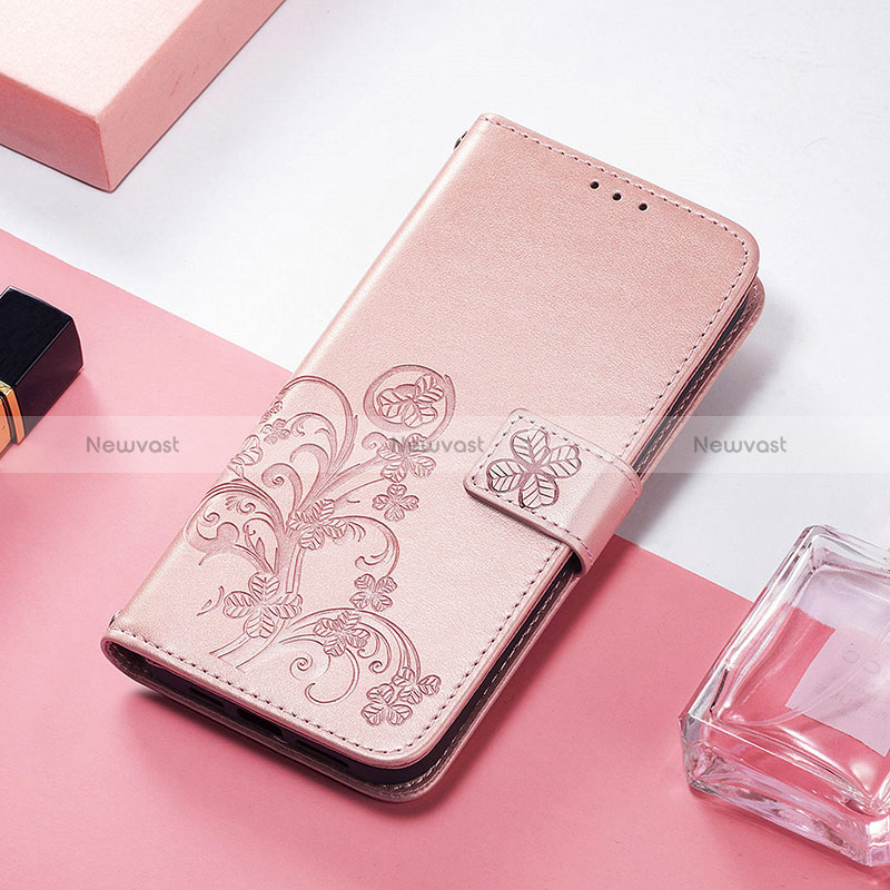 Leather Case Stands Fashionable Pattern Flip Cover H04 Holder for Apple iPhone 15 Plus