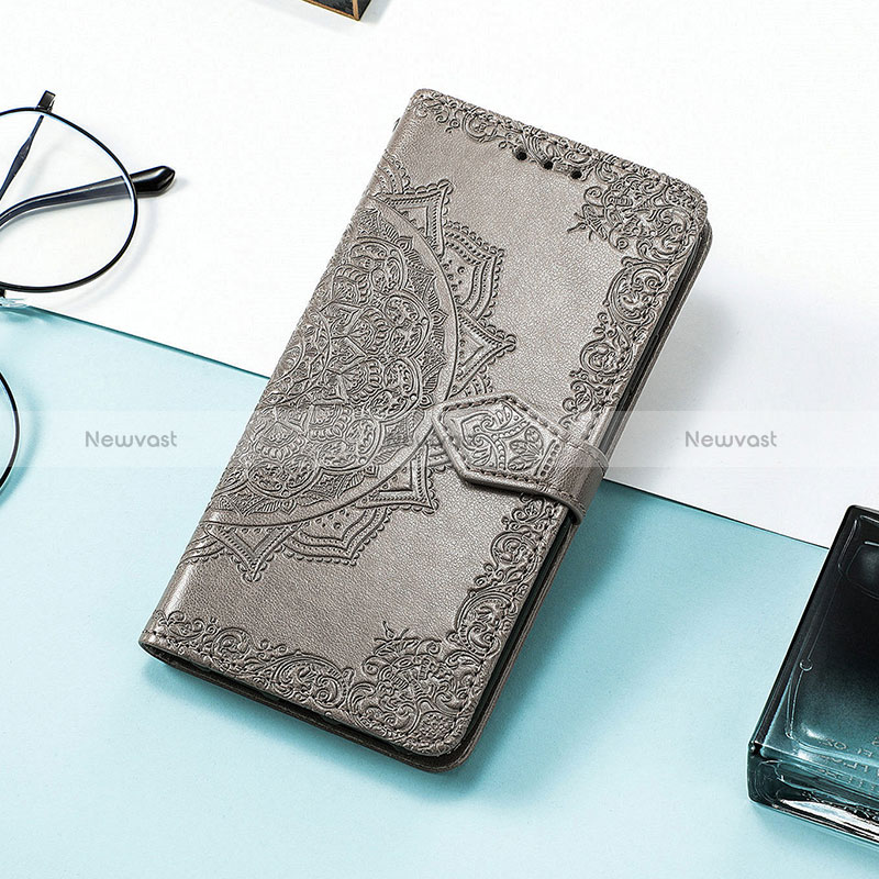 Leather Case Stands Fashionable Pattern Flip Cover H05 Holder for Apple iPhone 14 Pro Max