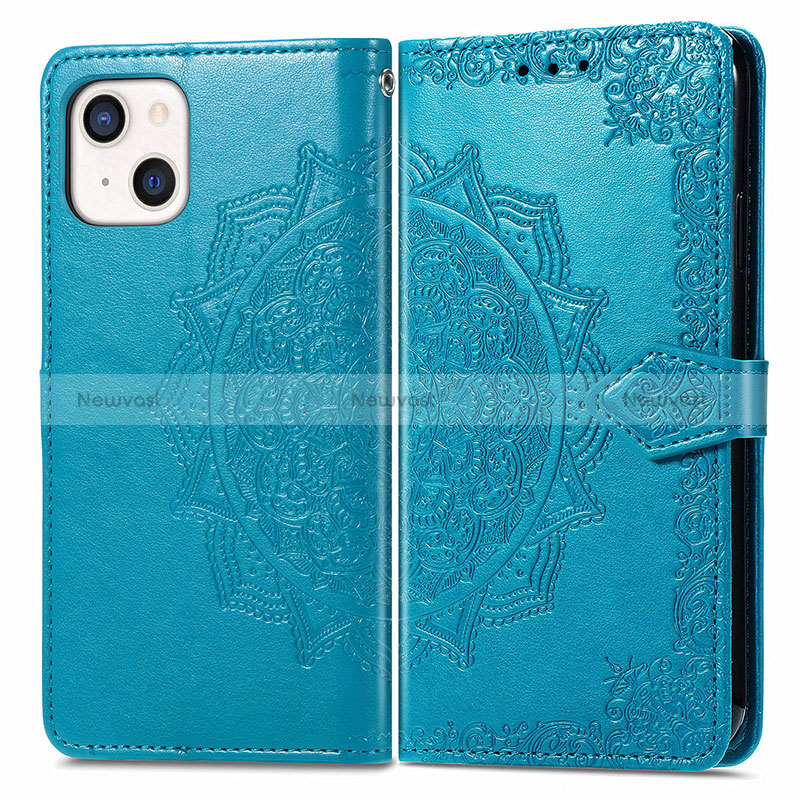 Leather Case Stands Fashionable Pattern Flip Cover H05 Holder for Apple iPhone 15