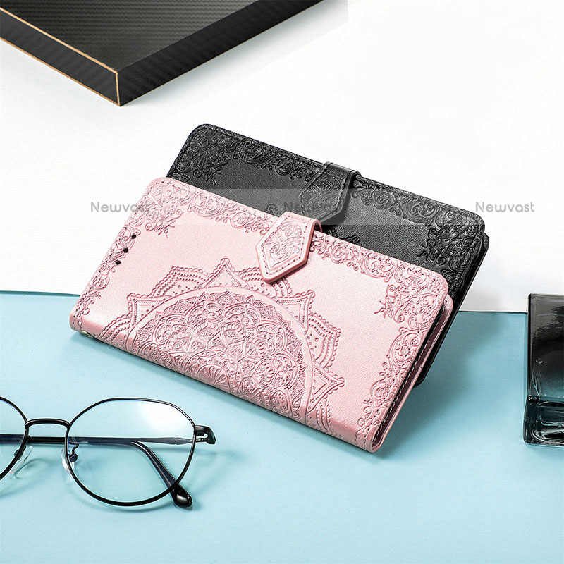 Leather Case Stands Fashionable Pattern Flip Cover H06 Holder for Apple iPhone 13