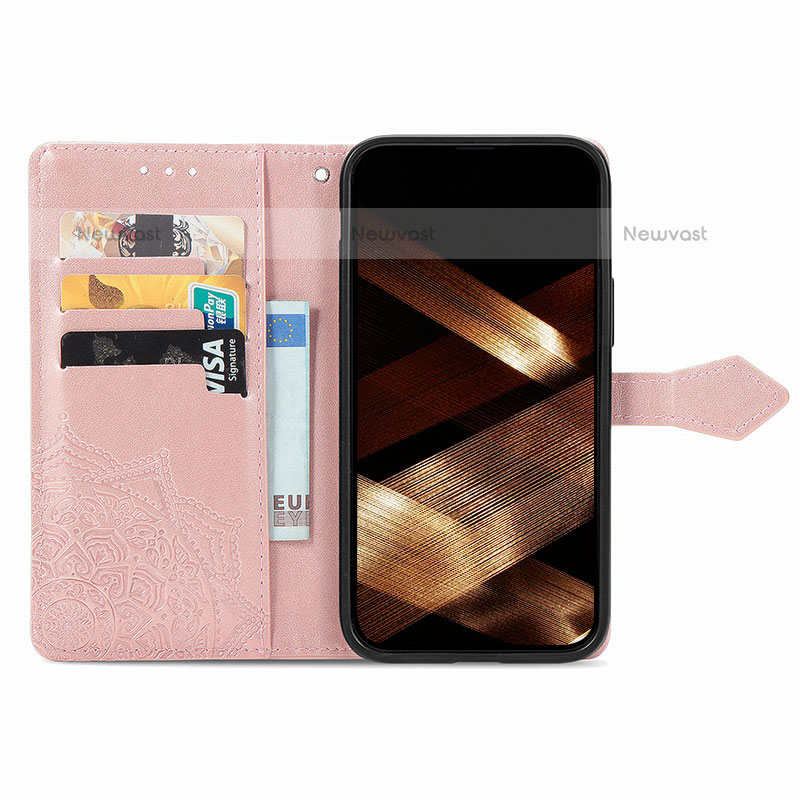 Leather Case Stands Fashionable Pattern Flip Cover H06 Holder for Apple iPhone 14 Pro