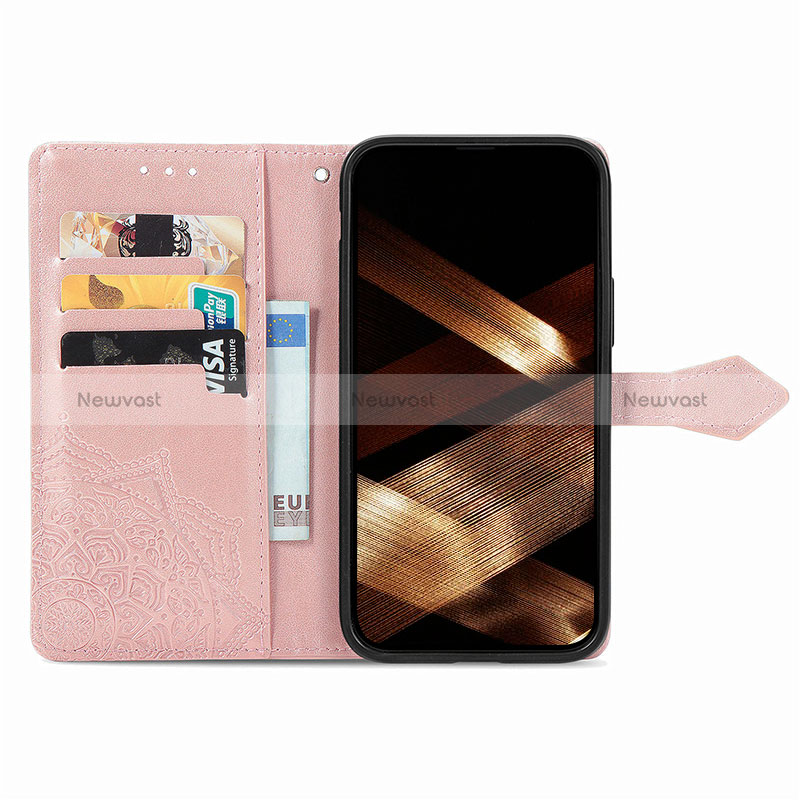 Leather Case Stands Fashionable Pattern Flip Cover H06 Holder for Apple iPhone 14 Pro Max