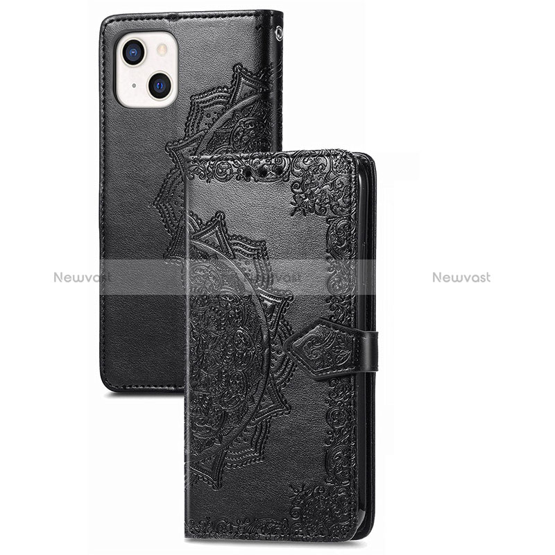 Leather Case Stands Fashionable Pattern Flip Cover H06 Holder for Apple iPhone 15 Plus