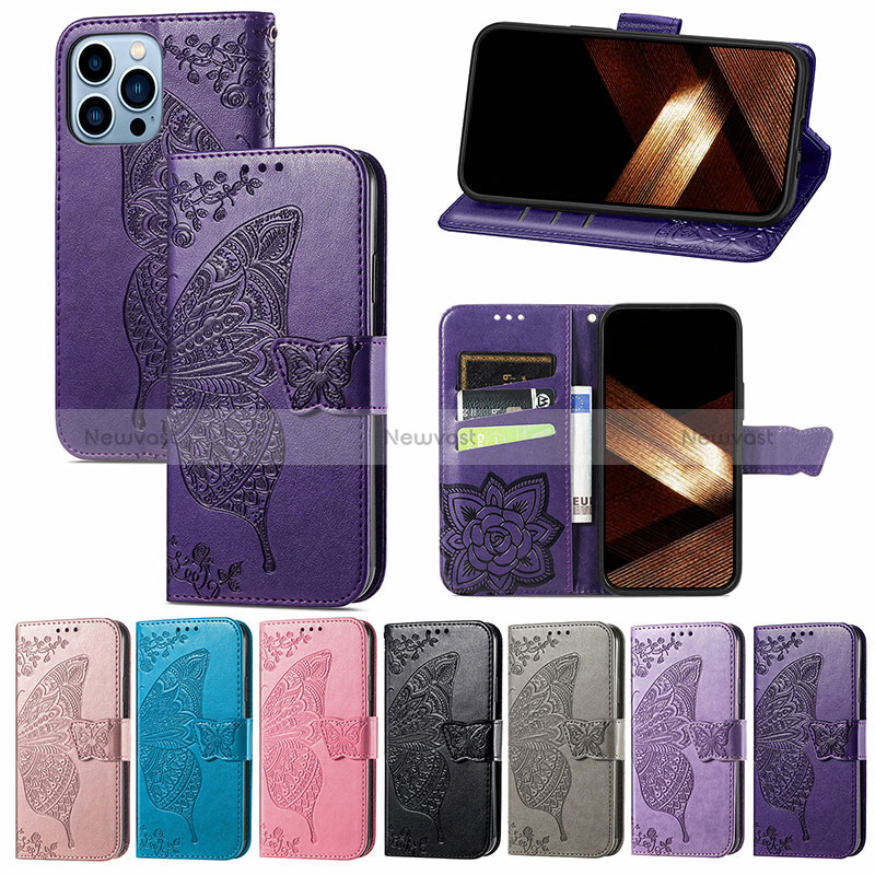 Leather Case Stands Fashionable Pattern Flip Cover H07 Holder for Apple iPhone 15 Pro