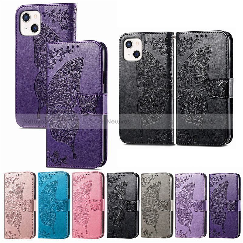 Leather Case Stands Fashionable Pattern Flip Cover H08 Holder for Apple iPhone 15