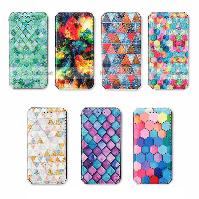 Leather Case Stands Fashionable Pattern Flip Cover H09 Holder for Apple iPhone 14