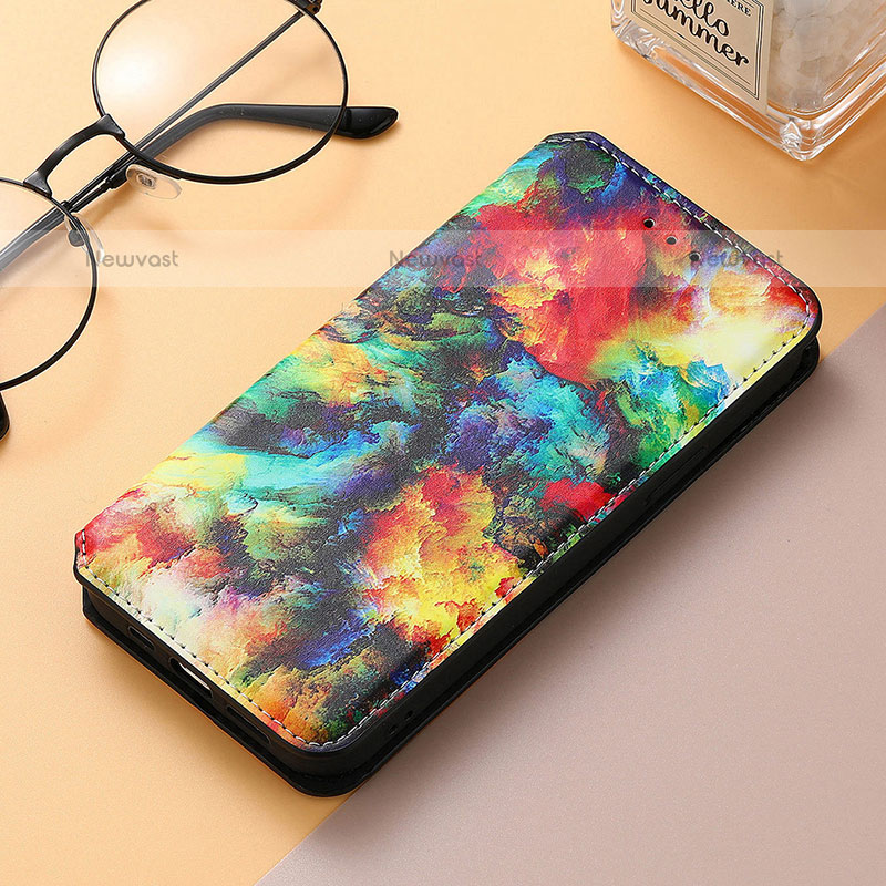 Leather Case Stands Fashionable Pattern Flip Cover H09 Holder for Apple iPhone 15 Pro Max