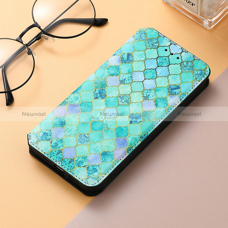 Leather Case Stands Fashionable Pattern Flip Cover H09 Holder for Apple iPhone 16 Pro Max