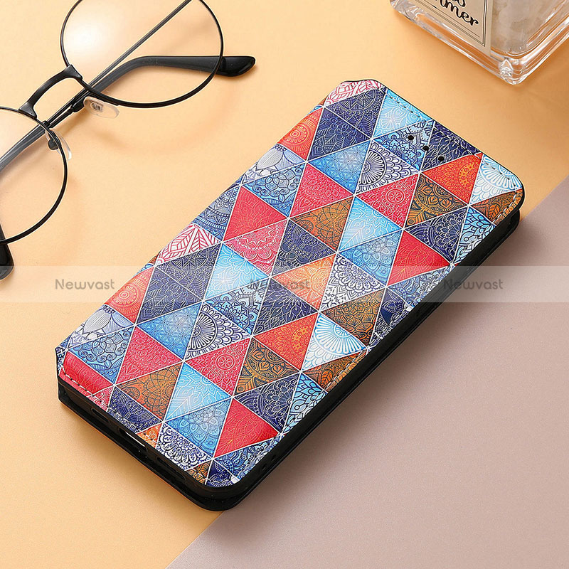 Leather Case Stands Fashionable Pattern Flip Cover H09 Holder for Apple iPhone 16 Pro Max