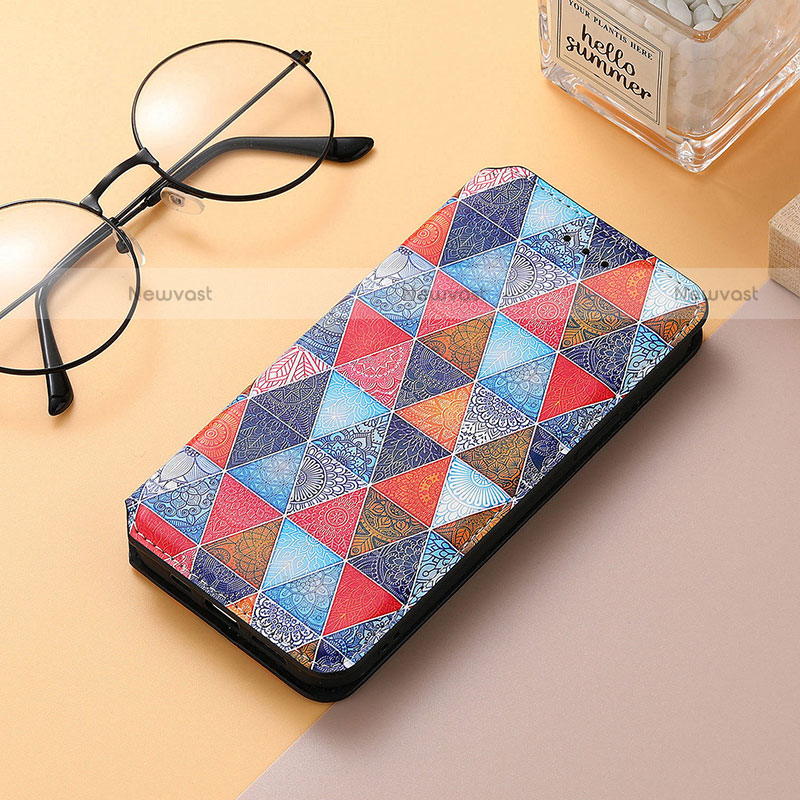 Leather Case Stands Fashionable Pattern Flip Cover H10 Holder for Apple iPhone 13 Mini Mixed