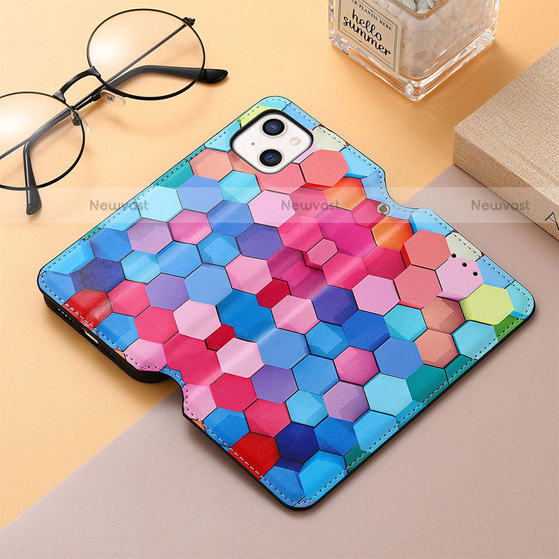 Leather Case Stands Fashionable Pattern Flip Cover H10 Holder for Apple iPhone 14