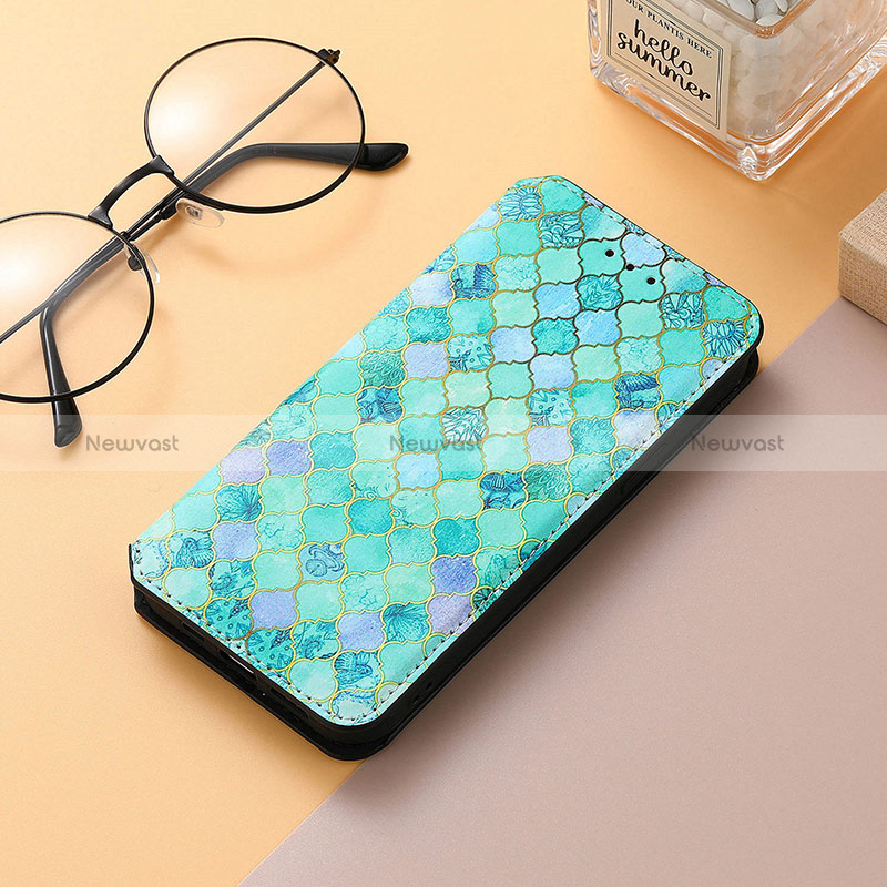 Leather Case Stands Fashionable Pattern Flip Cover H10 Holder for Apple iPhone 15