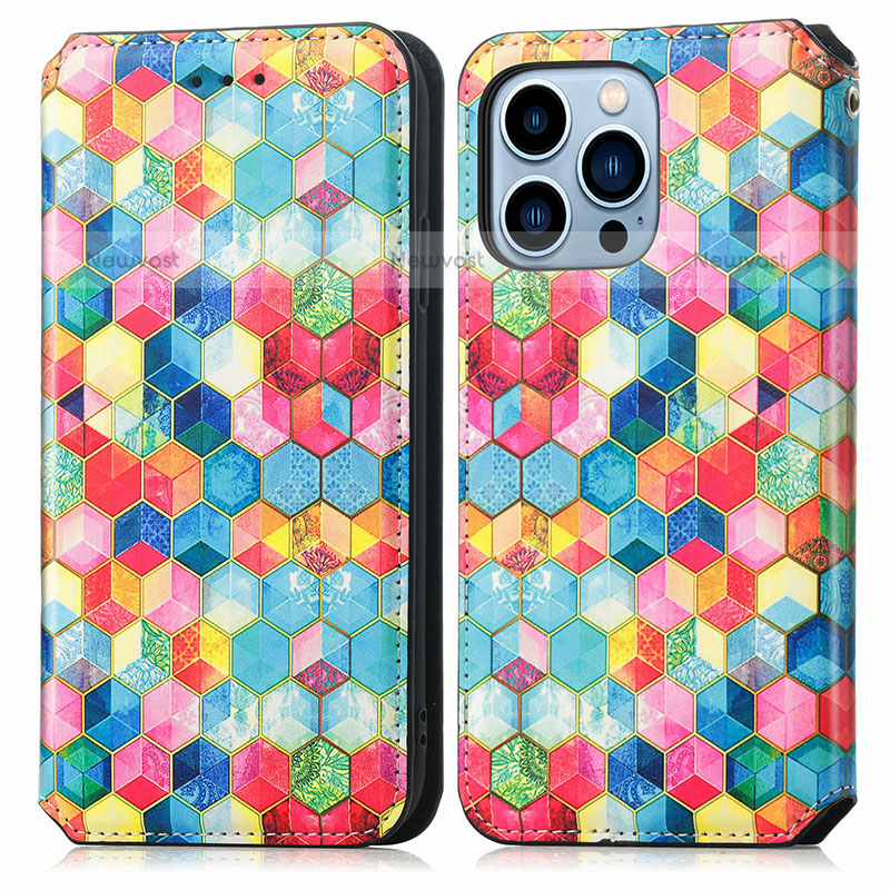 Leather Case Stands Fashionable Pattern Flip Cover H10 Holder for Apple iPhone 15 Pro Max