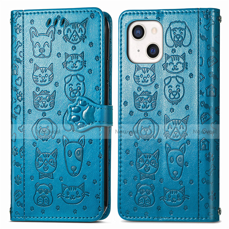 Leather Case Stands Fashionable Pattern Flip Cover H11 Holder for Apple iPhone 13