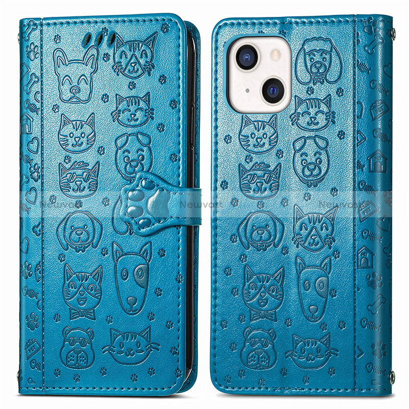 Leather Case Stands Fashionable Pattern Flip Cover H11 Holder for Apple iPhone 15