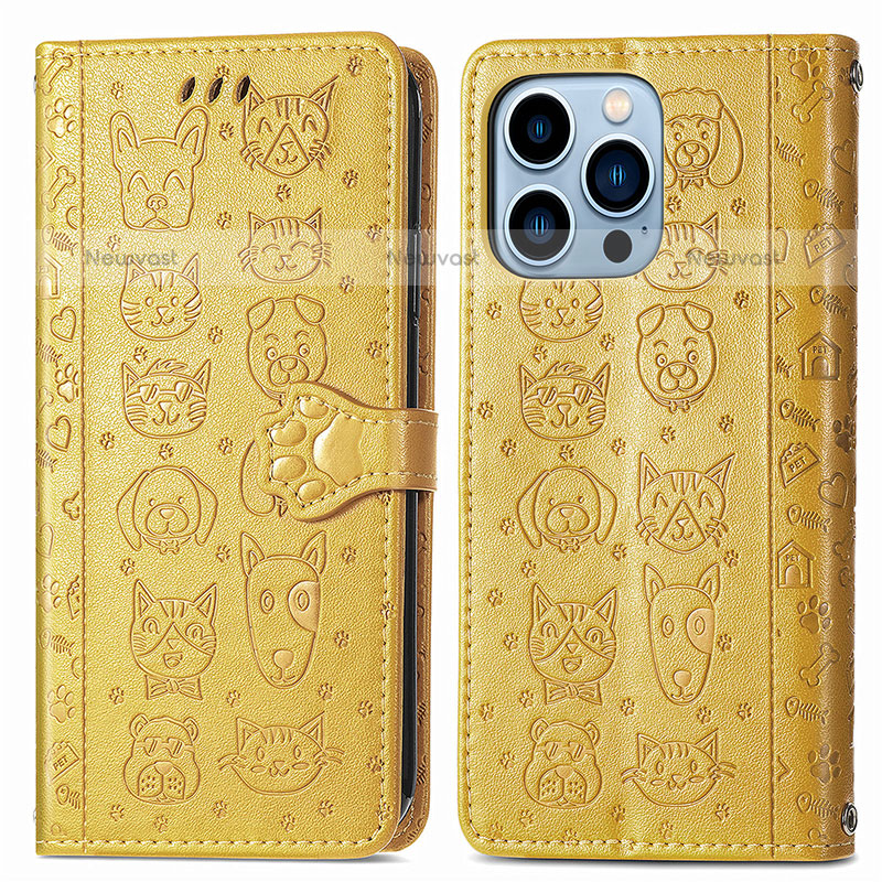 Leather Case Stands Fashionable Pattern Flip Cover H12 Holder for Apple iPhone 15 Pro Max