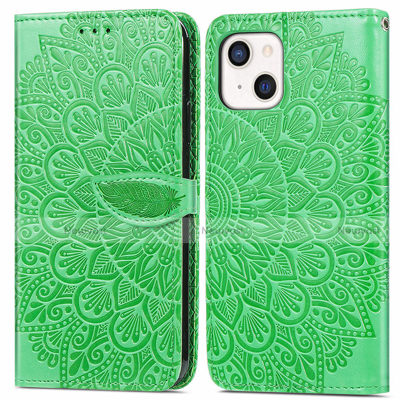 Leather Case Stands Fashionable Pattern Flip Cover H13 Holder for Apple iPhone 13