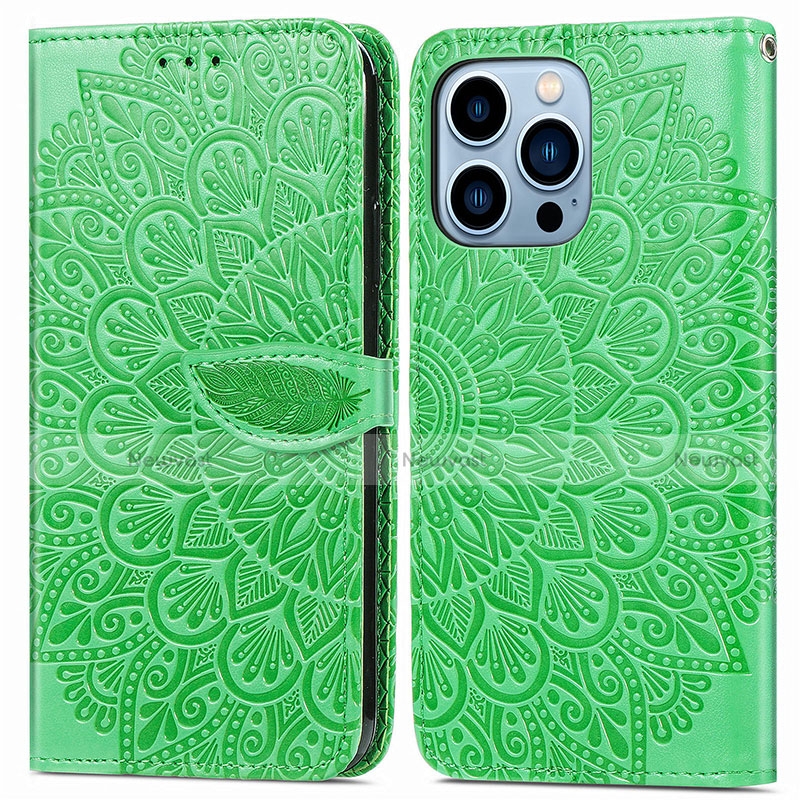 Leather Case Stands Fashionable Pattern Flip Cover H13 Holder for Apple iPhone 13 Pro Max