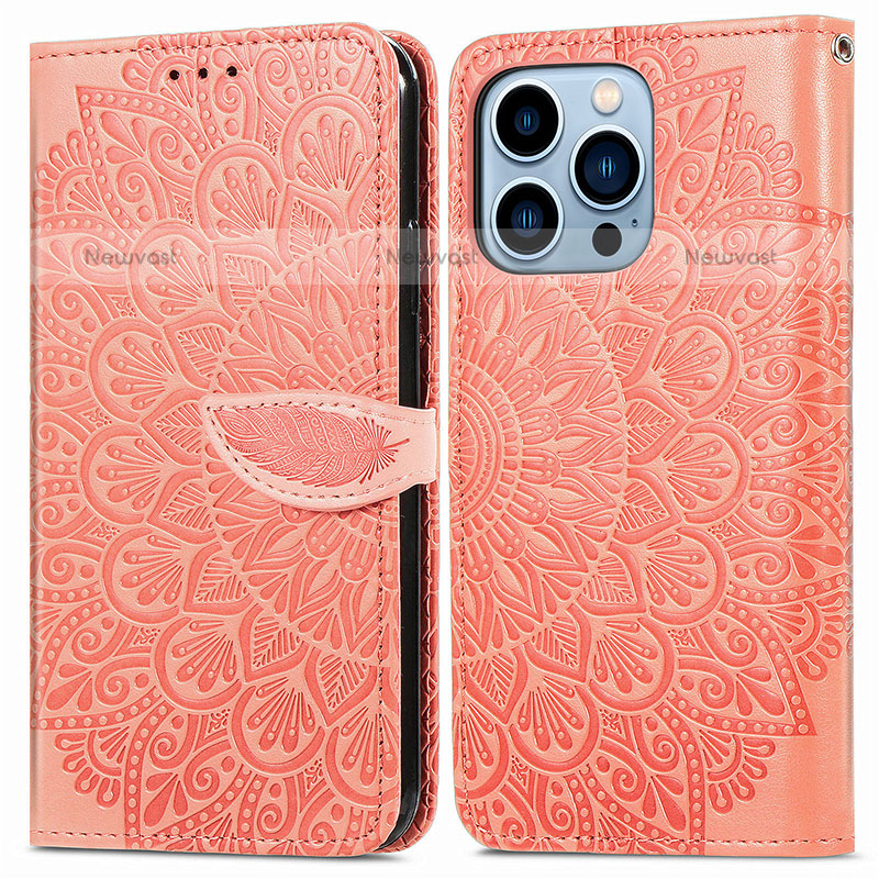 Leather Case Stands Fashionable Pattern Flip Cover H13 Holder for Apple iPhone 15 Pro Max