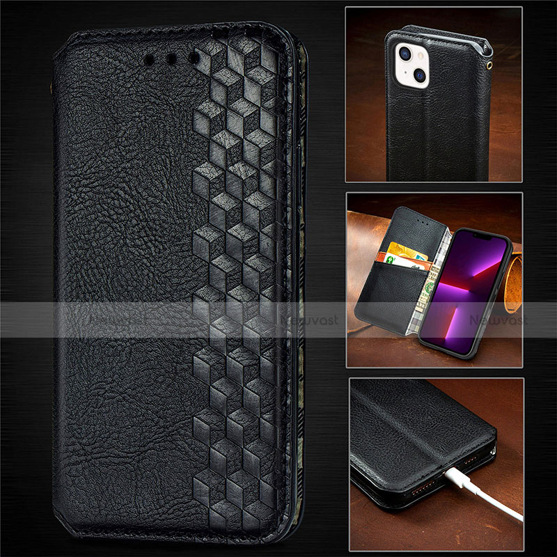 Leather Case Stands Fashionable Pattern Flip Cover H14 Holder for Apple iPhone 13