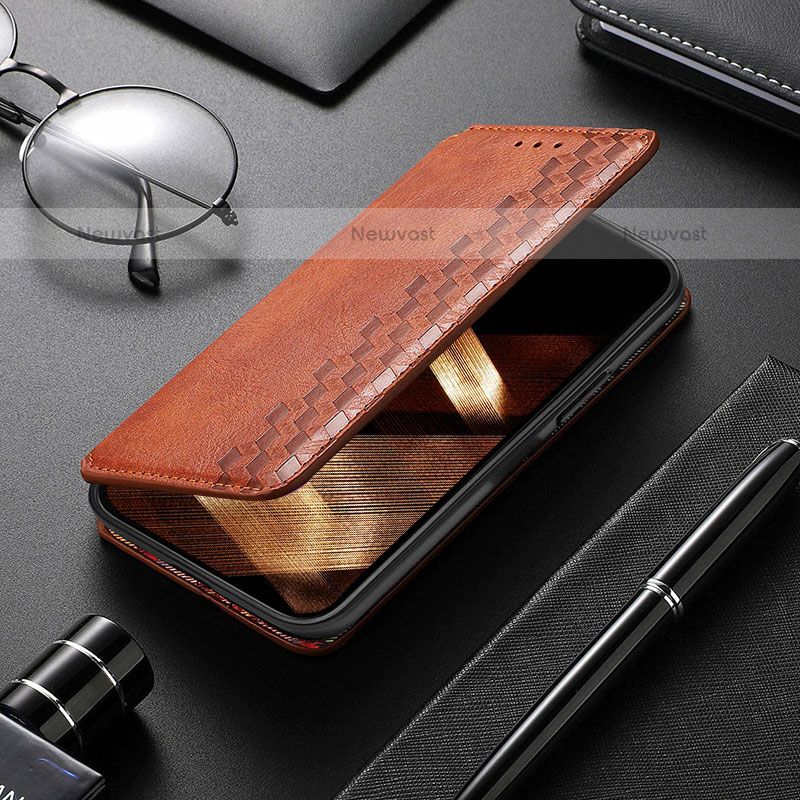 Leather Case Stands Fashionable Pattern Flip Cover H14 Holder for Apple iPhone 14 Pro