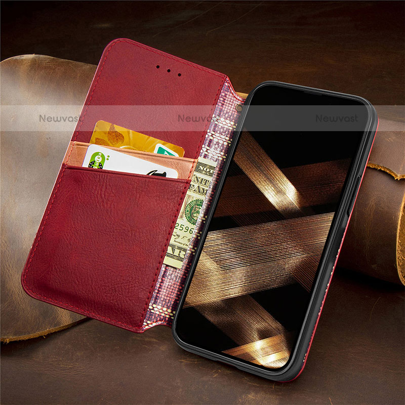 Leather Case Stands Fashionable Pattern Flip Cover H14 Holder for Apple iPhone 14 Pro