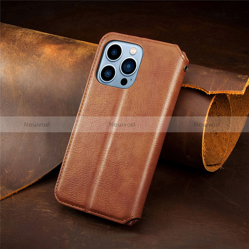 Leather Case Stands Fashionable Pattern Flip Cover H14 Holder for Apple iPhone 14 Pro Max