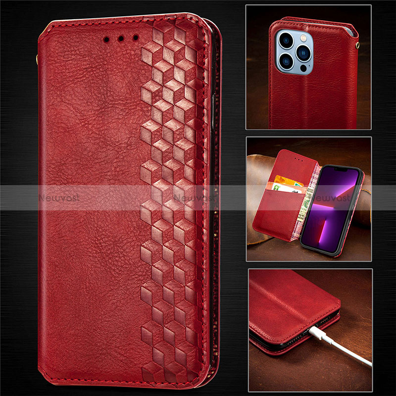 Leather Case Stands Fashionable Pattern Flip Cover H14 Holder for Apple iPhone 14 Pro Max