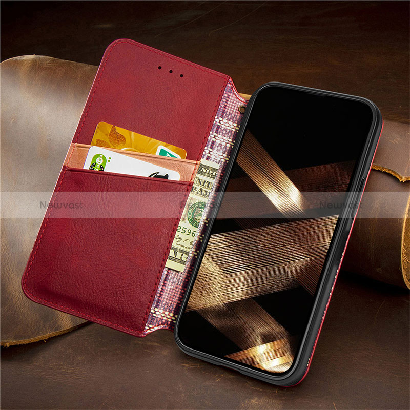 Leather Case Stands Fashionable Pattern Flip Cover H14 Holder for Apple iPhone 14 Pro Max