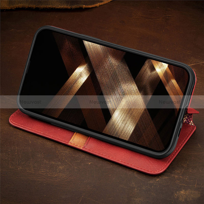 Leather Case Stands Fashionable Pattern Flip Cover H14 Holder for Apple iPhone 14 Pro Max