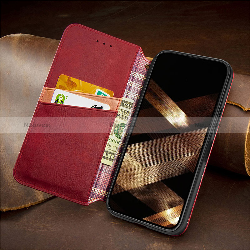 Leather Case Stands Fashionable Pattern Flip Cover H14 Holder for Apple iPhone 15 Plus