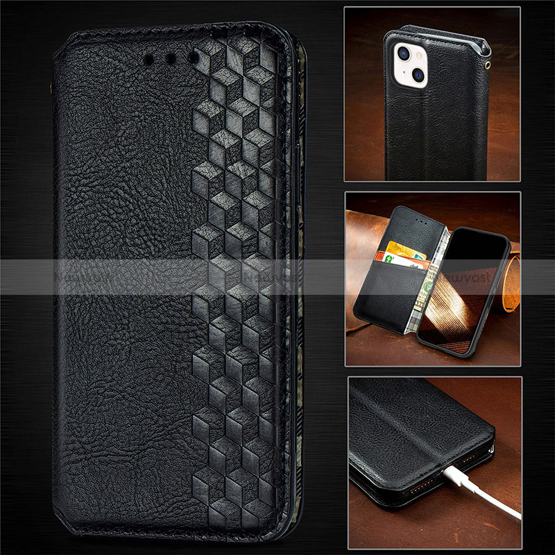 Leather Case Stands Fashionable Pattern Flip Cover H14 Holder for Apple iPhone 15 Plus