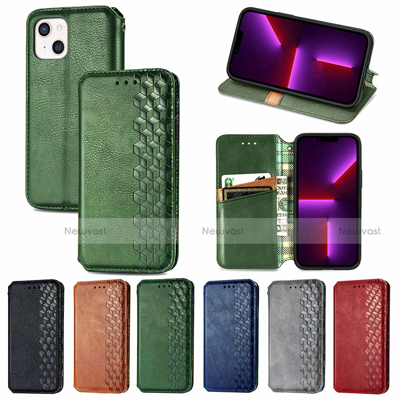 Leather Case Stands Fashionable Pattern Flip Cover H15 Holder for Apple iPhone 13