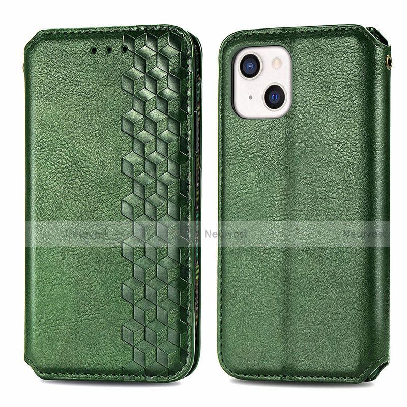 Leather Case Stands Fashionable Pattern Flip Cover H15 Holder for Apple iPhone 13