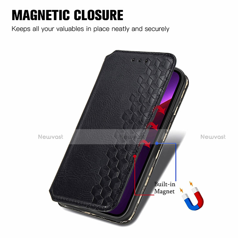 Leather Case Stands Fashionable Pattern Flip Cover H15 Holder for Apple iPhone 13 Pro