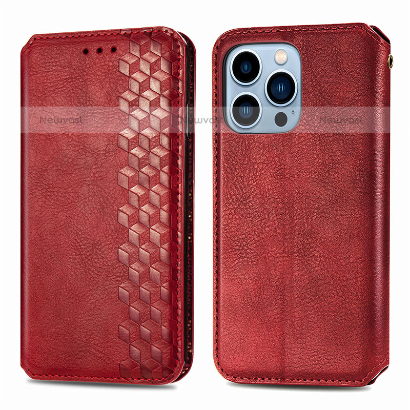 Leather Case Stands Fashionable Pattern Flip Cover H15 Holder for Apple iPhone 14 Pro