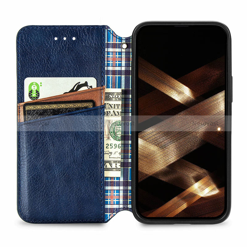 Leather Case Stands Fashionable Pattern Flip Cover H15 Holder for Apple iPhone 14 Pro Max